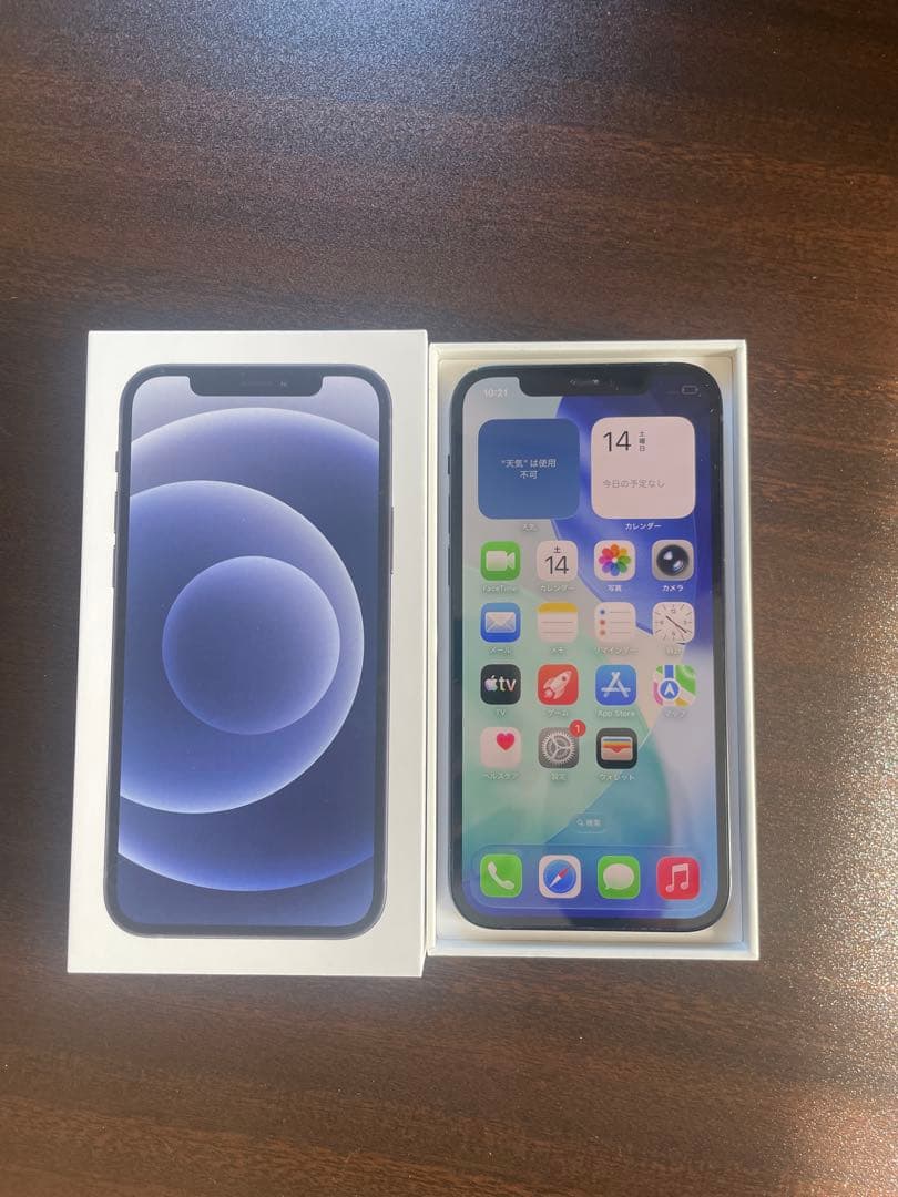 iPhone12 ブラック64GB SIMフリー　【バッテリー87%】訳あり品