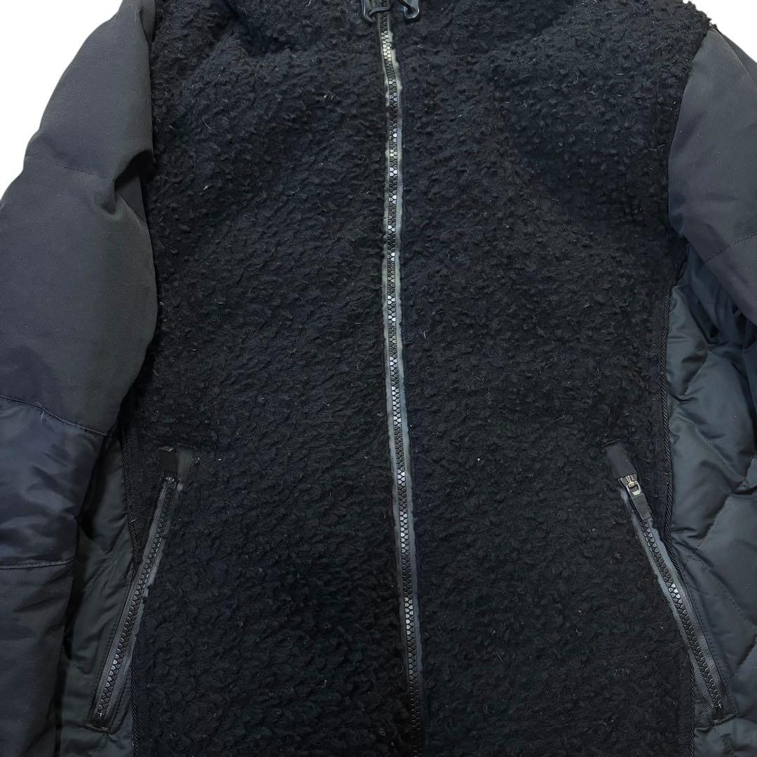 ロアーガンズ × ザンター ダウンジャケット ブラック　ボア　y2k 切り替え