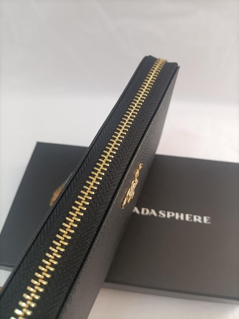 ブラック✿男女兼用☆プラダ 長財布 prada ファスナー メンズさいふ 黒