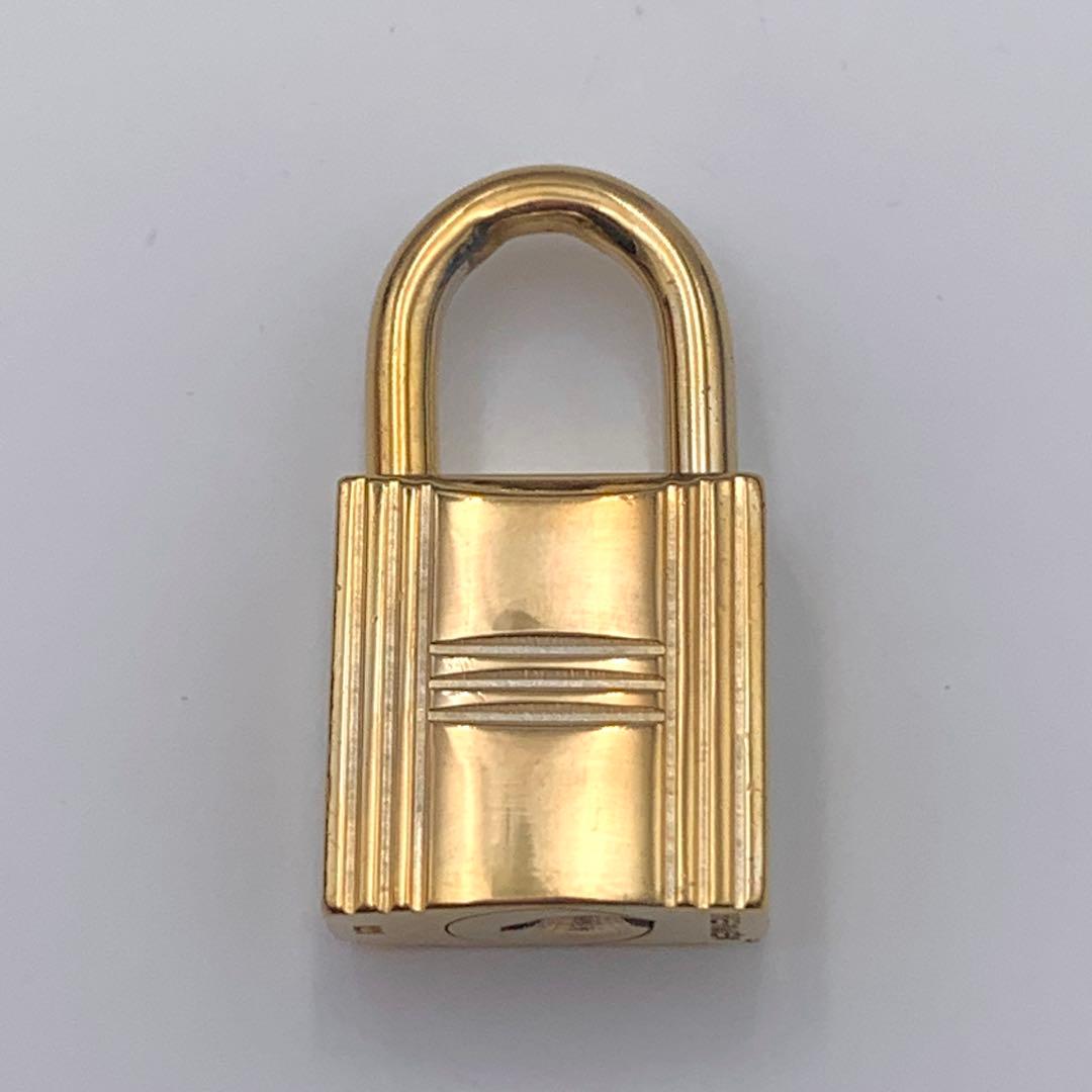 HERMES エルメス カデナ 121番 ゴールド 24Kメッキ 鍵付き 南京錠