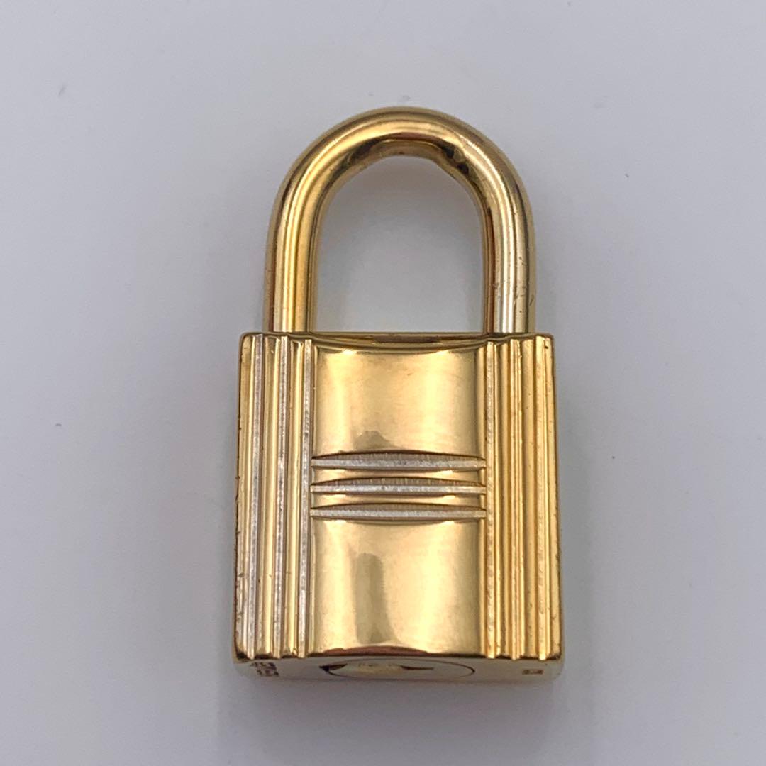 HERMES エルメス カデナ 121番 ゴールド 24Kメッキ 鍵付き 南京錠