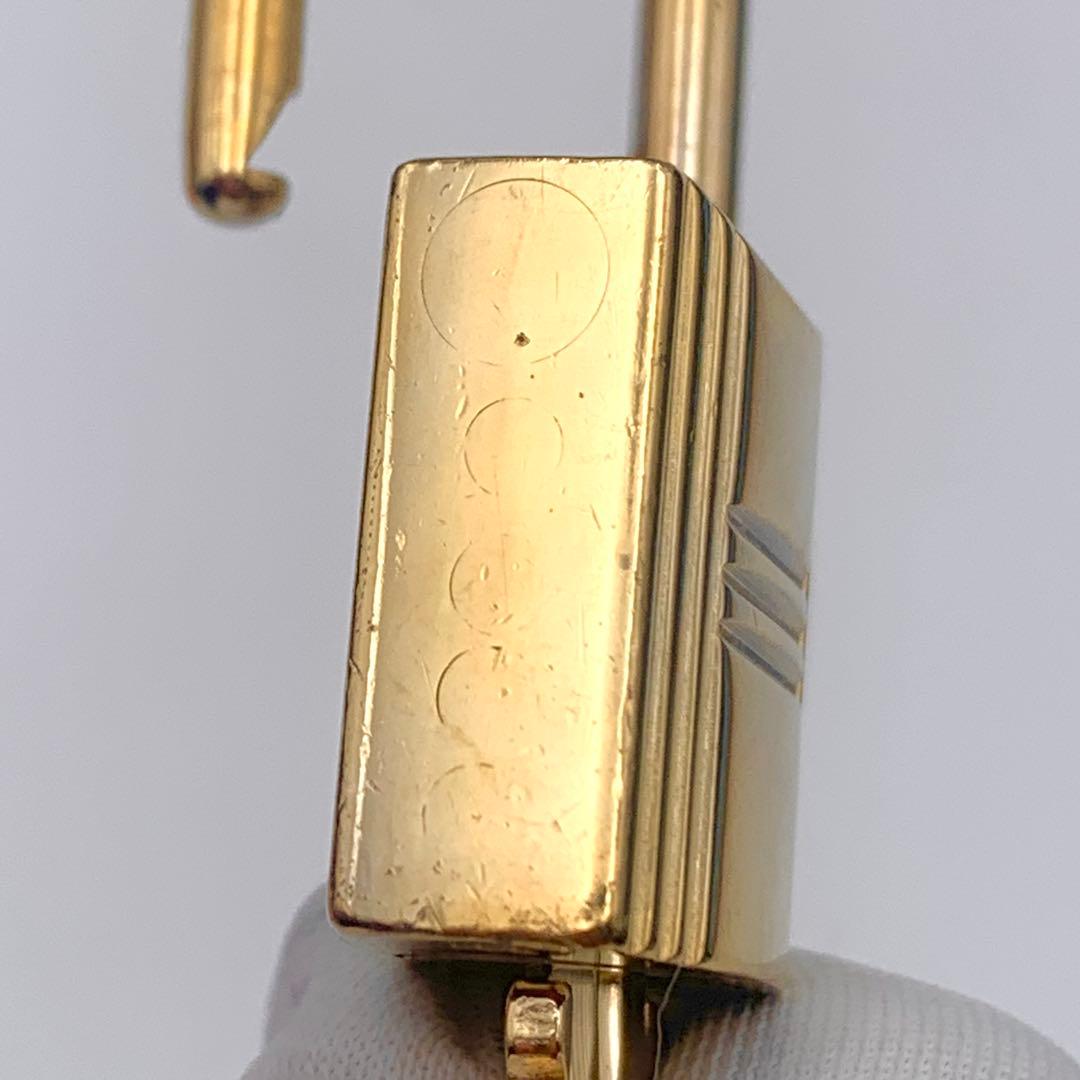 HERMES エルメス カデナ 121番 ゴールド 24Kメッキ 鍵付き 南京錠