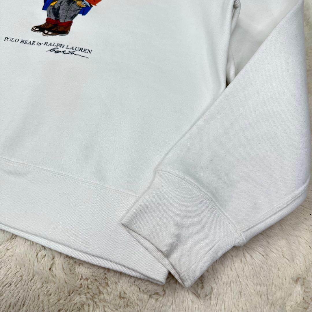 ✨現行✨美品✨ポロベアプリント ポロラルフローレン ホワイト スウェット L
