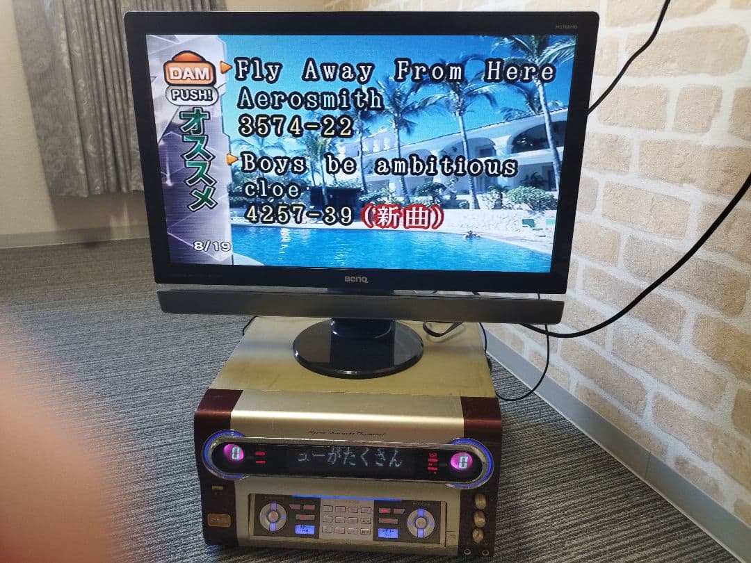 カラオケ　家庭用 DAM G100 2分待ち無し機