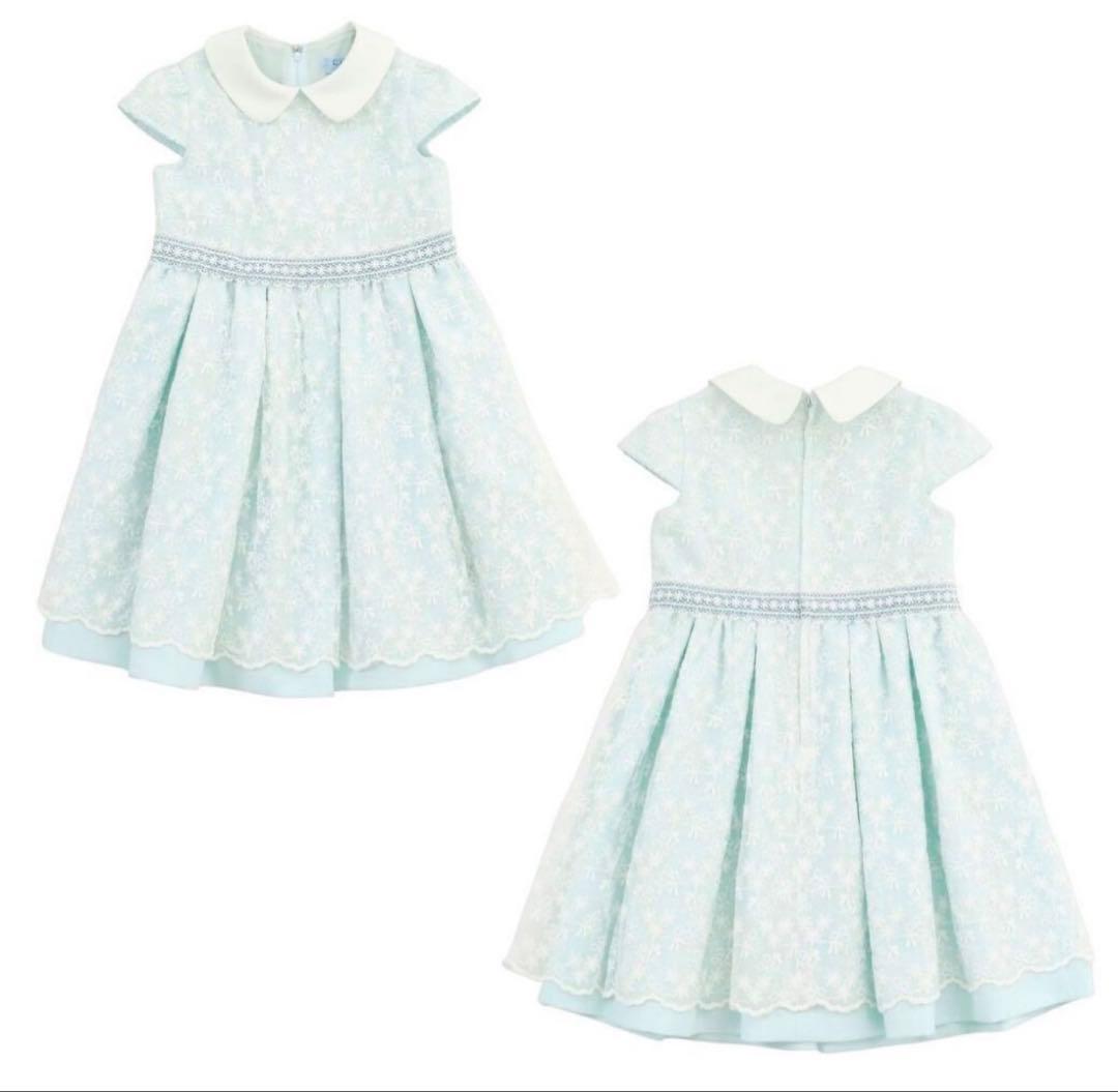 【120】【CHOPIN】ショパン　セレモニードレス 白と紺のボレロ付