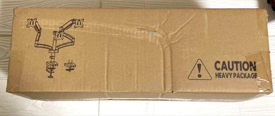 PC モニターアーム 3画面 17-27インチ 耐荷重各7kg スプリング式