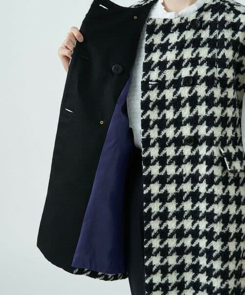 美品 トゥモローランドコレクション ラルジュハウンドトゥース ミドルフレンチジレ