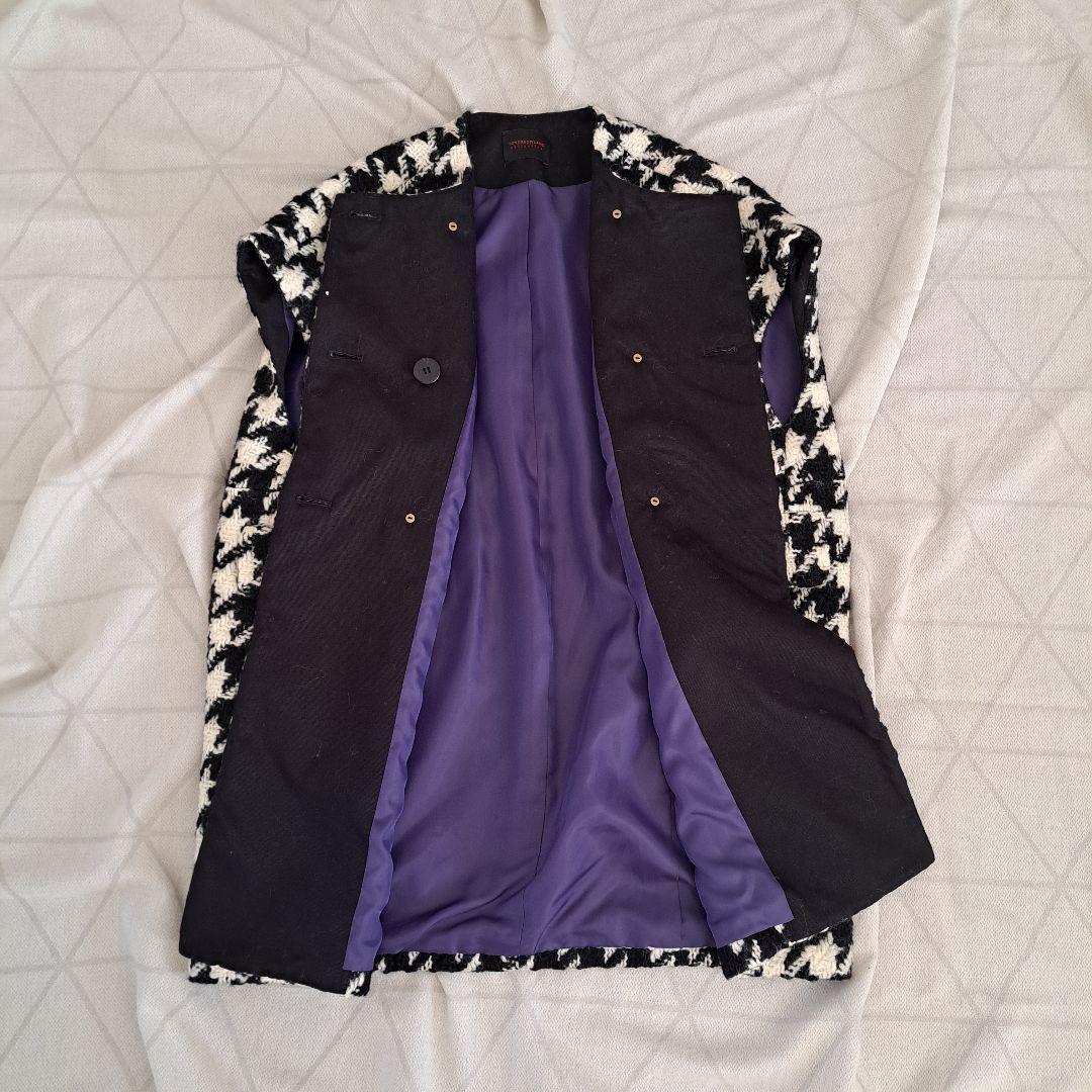 美品 トゥモローランドコレクション ラルジュハウンドトゥース ミドルフレンチジレ