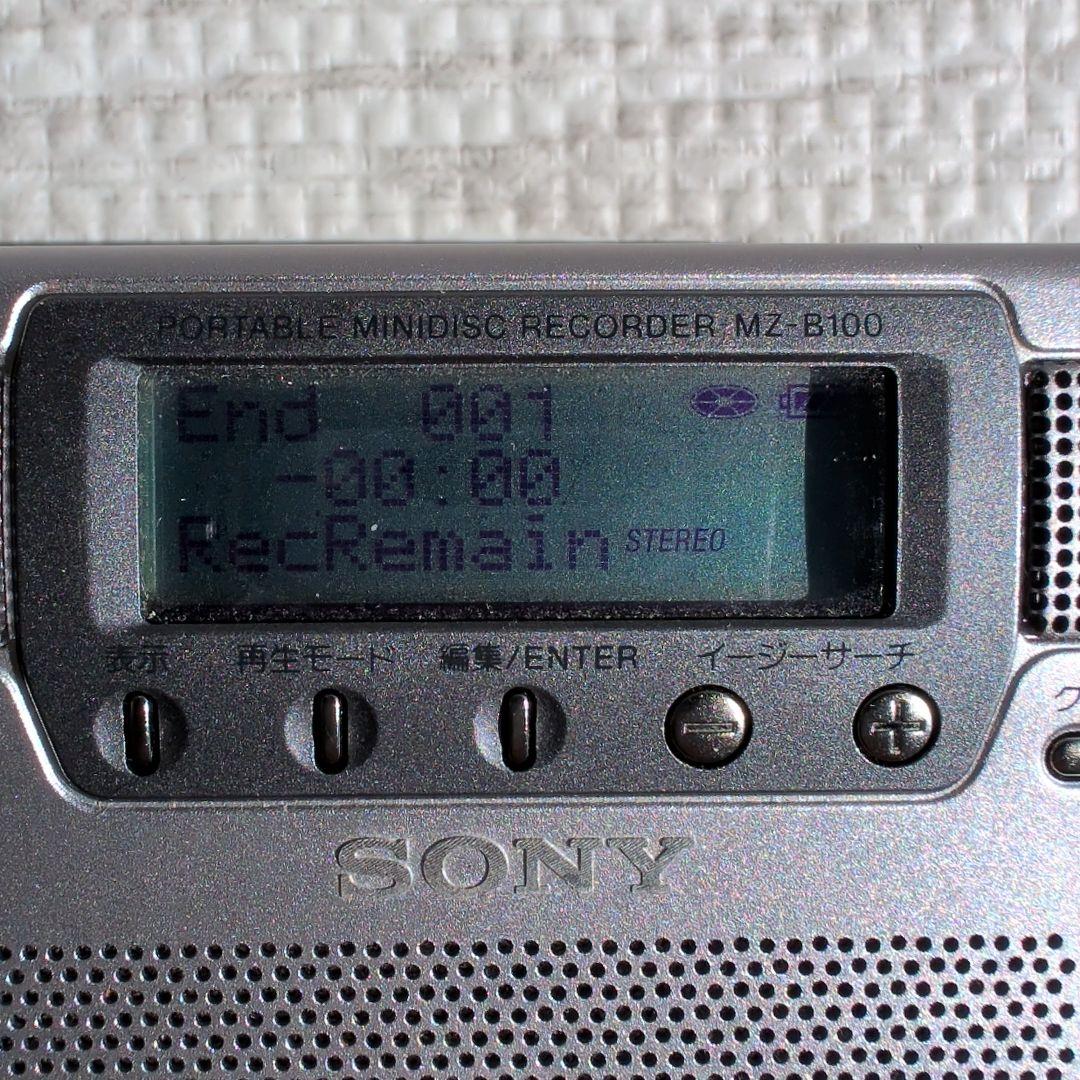SONY VOR機能搭載 ポータブルMDレコーダー MZ-B1動作確認済