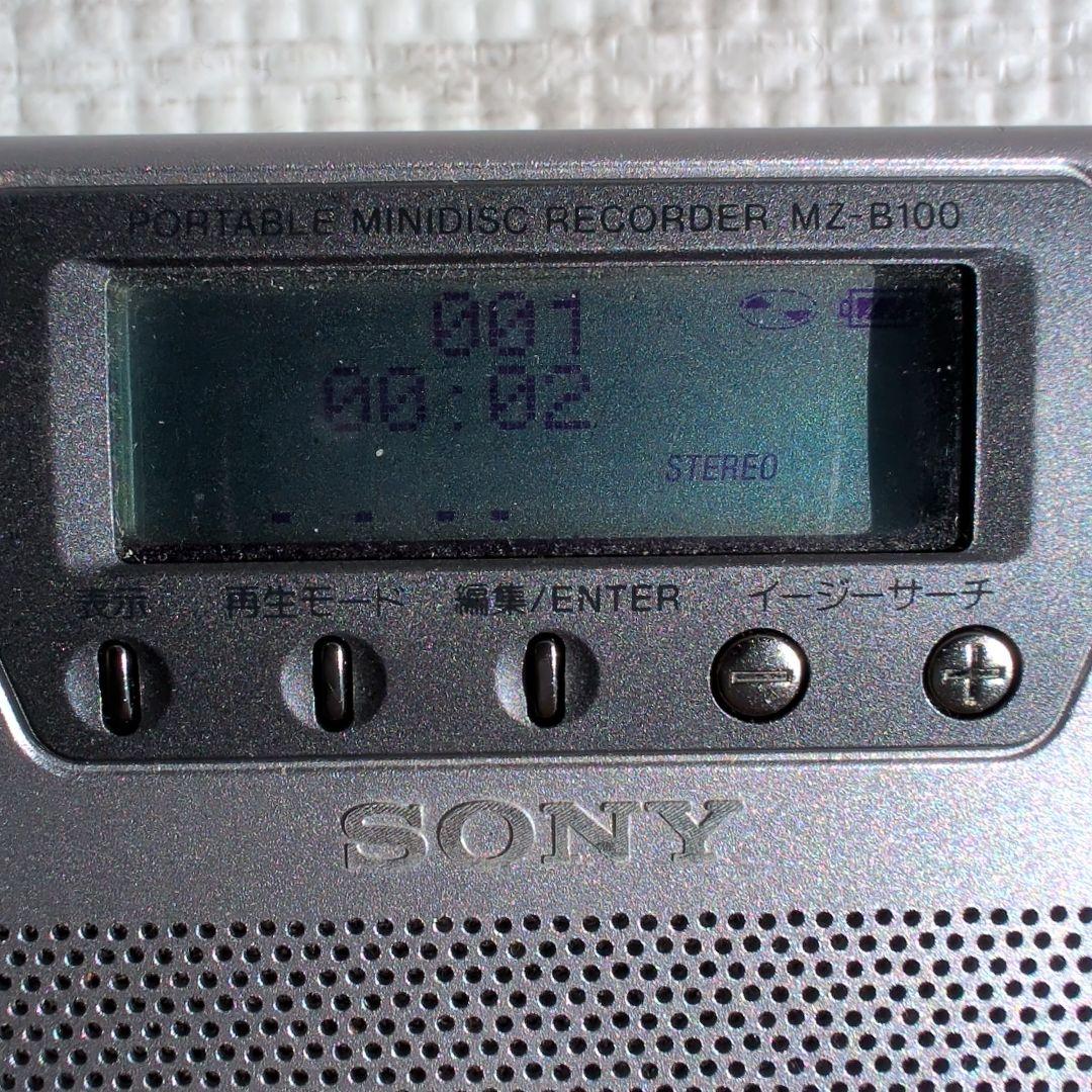 SONY VOR機能搭載 ポータブルMDレコーダー MZ-B1動作確認済