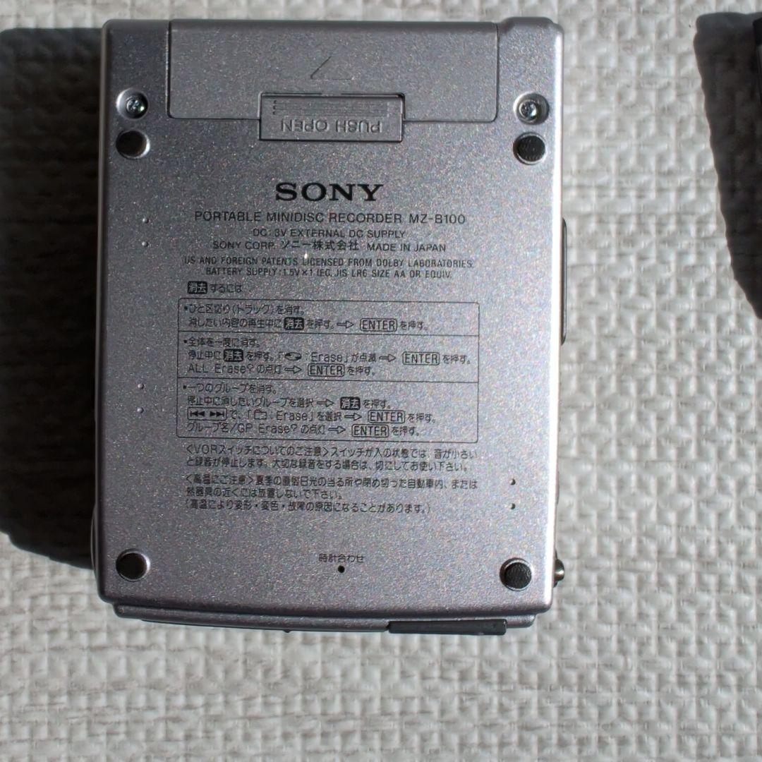 SONY VOR機能搭載 ポータブルMDレコーダー MZ-B1動作確認済
