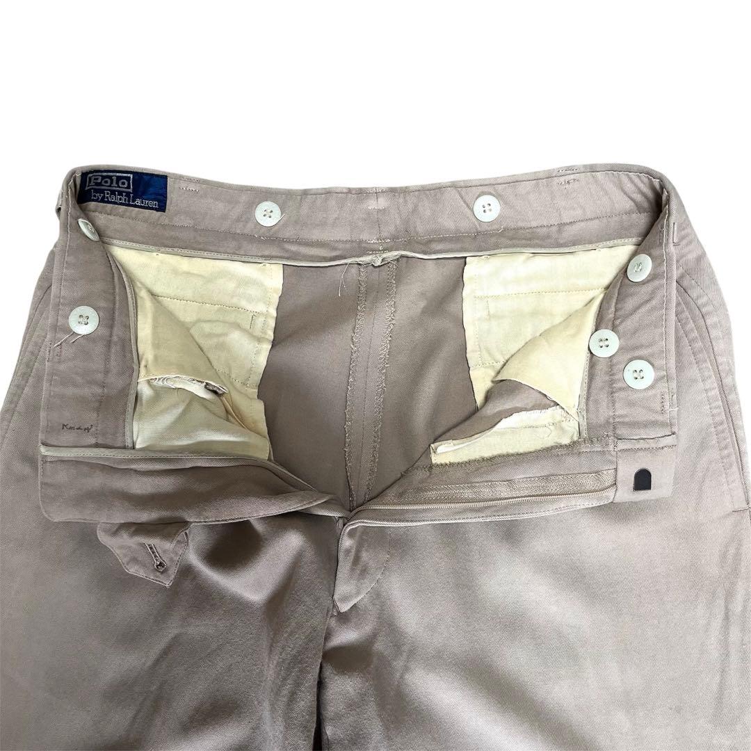 希少 90's ラルフローレン レーヨンギャバ スラックス
