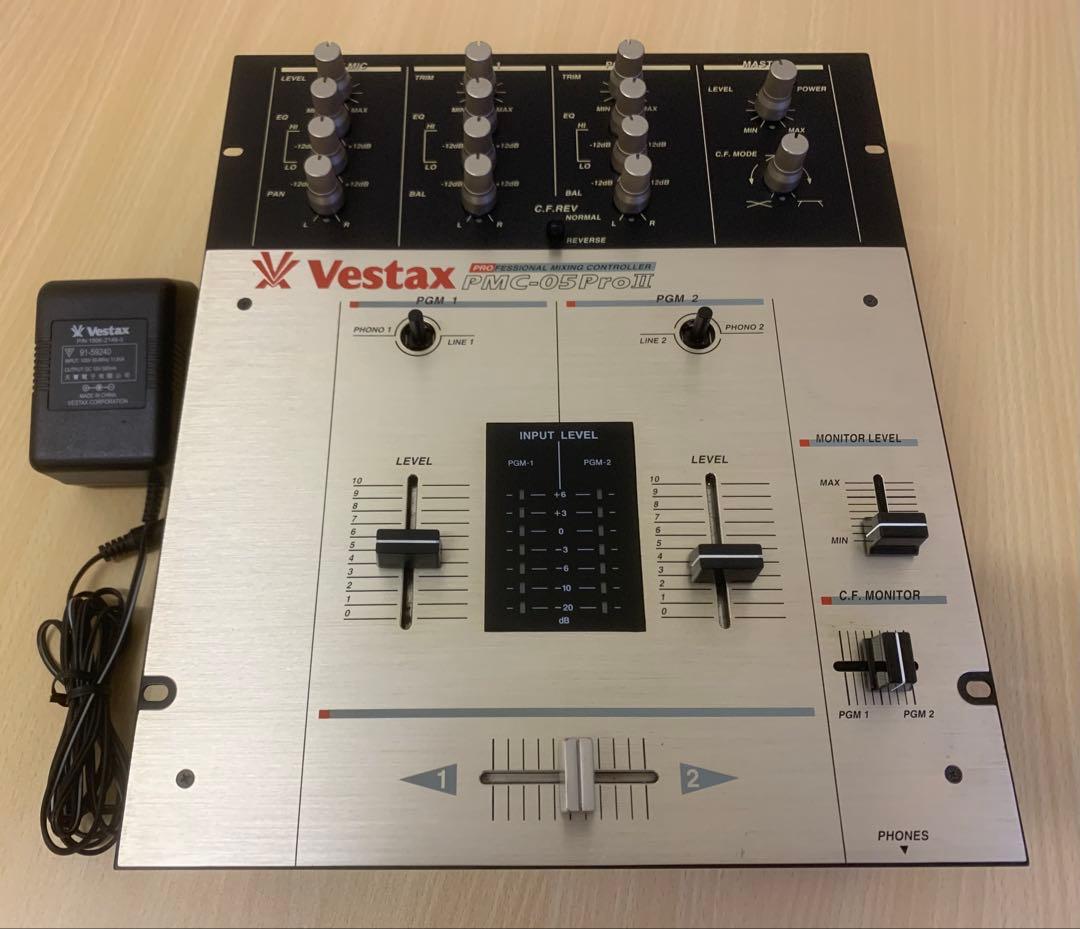 Vestax PMC-05PRO II DJミキサー ACアダプターつき