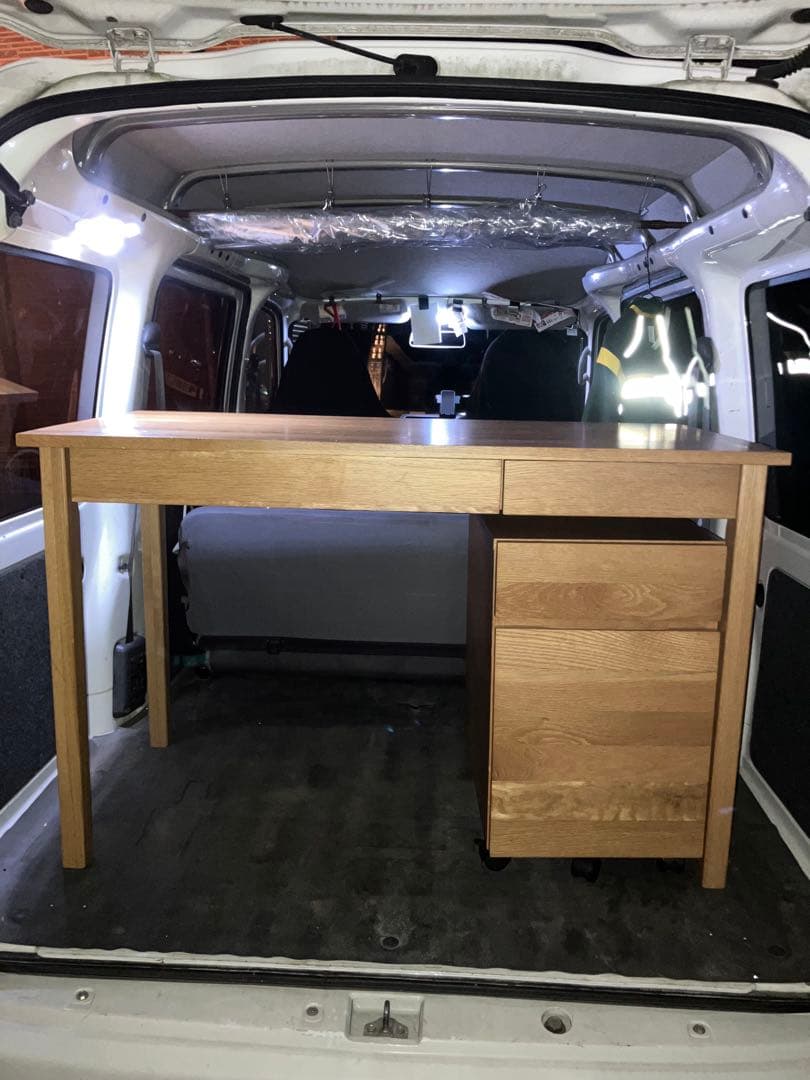 く*き様 無印良品 木製デスク 無垢材　オーク材　机　(袖机は別売りです）　シン