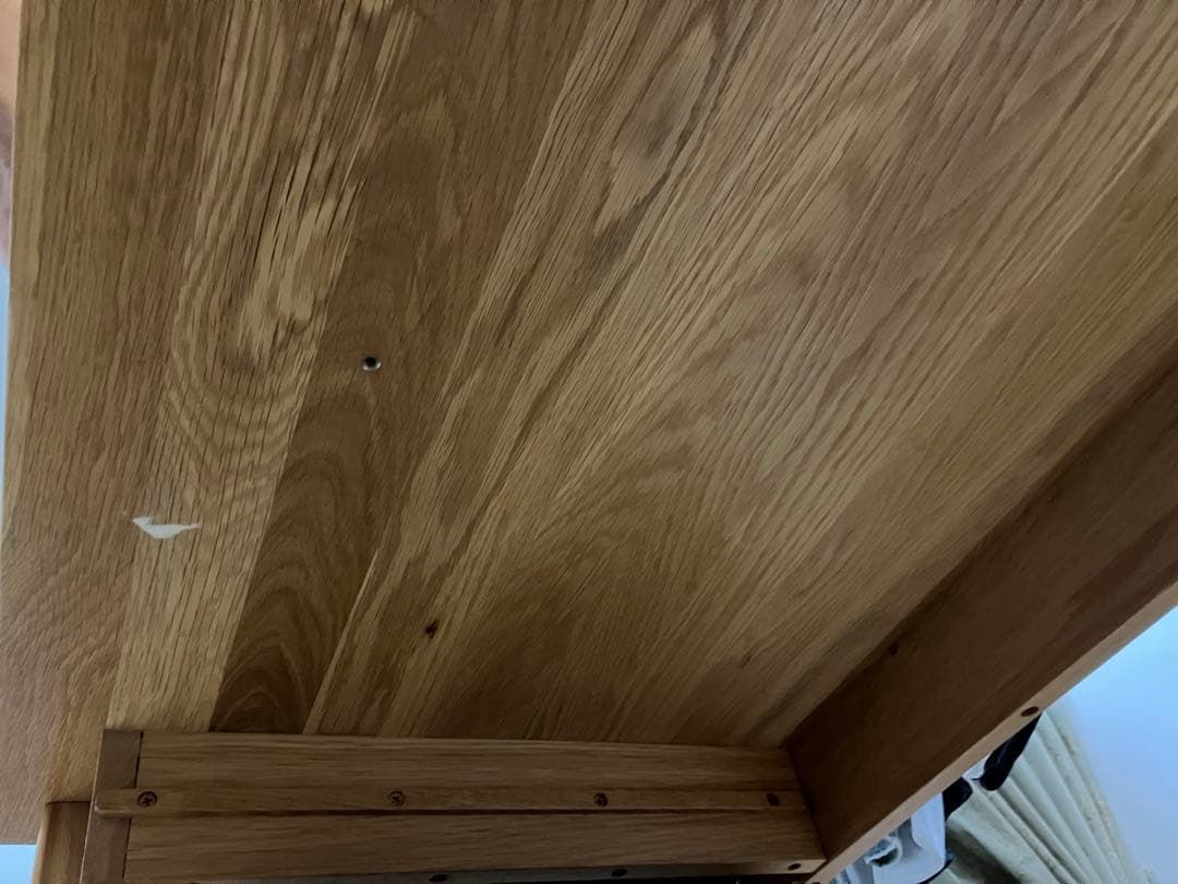 く*き様 無印良品 木製デスク 無垢材　オーク材　机　(袖机は別売りです）　シン