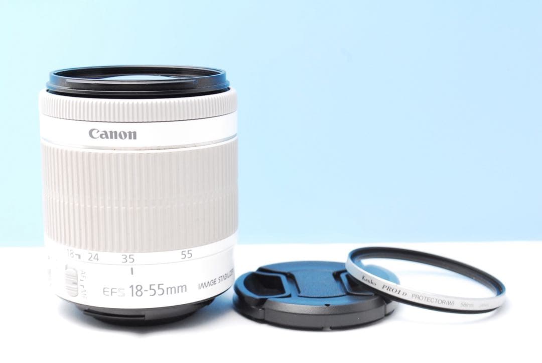 Canon Kiss X7ホワイト✨️静音AF＆手ブレ補正付きレンズセット♪