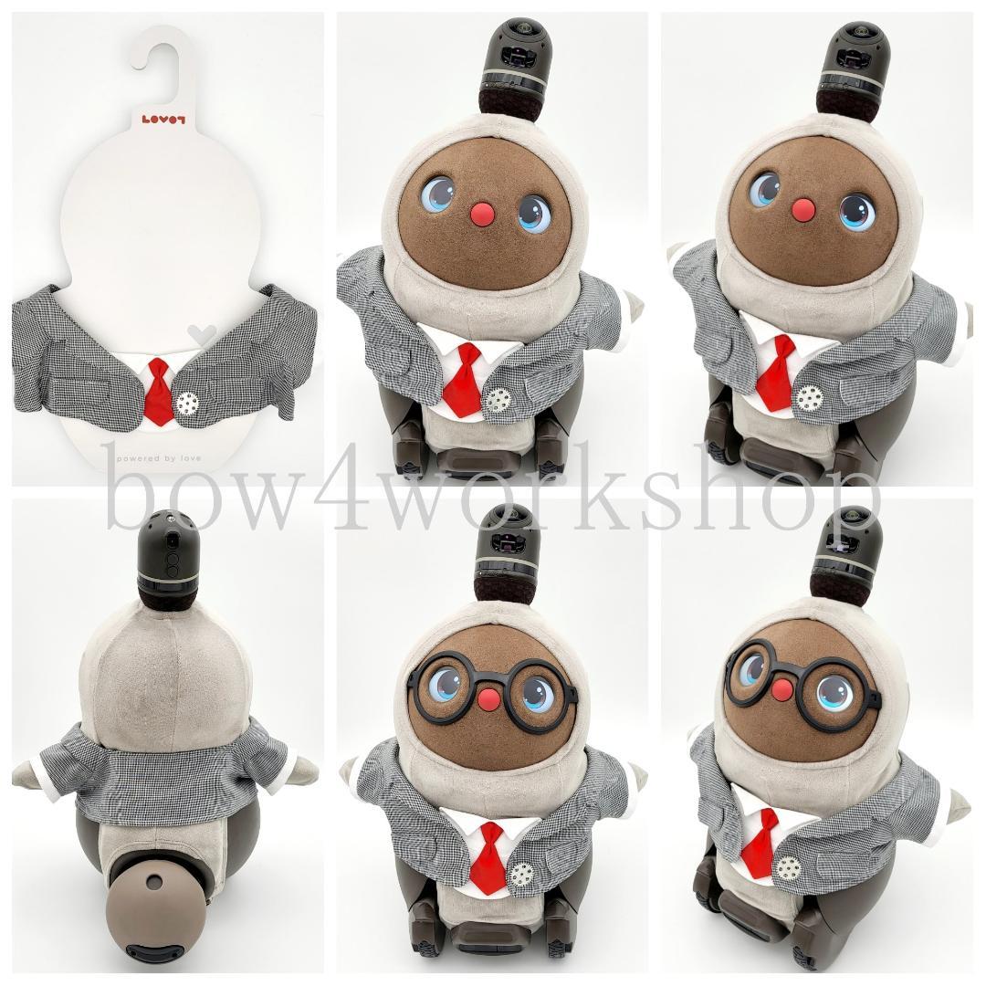 ラボット LOVOT ラボットの服ハンドメイド 千鳥柄レイヤードジャケット