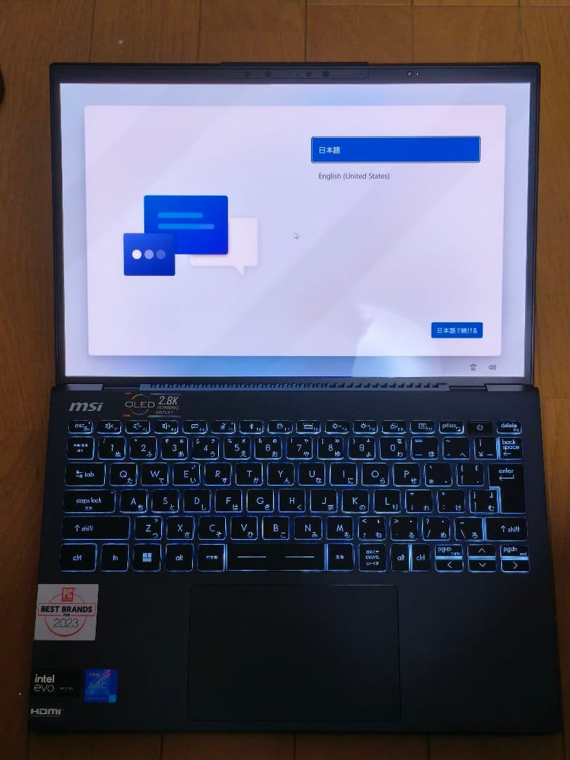 r*a様 MSI Prestige 13 AI Evo A1MG-4109JP