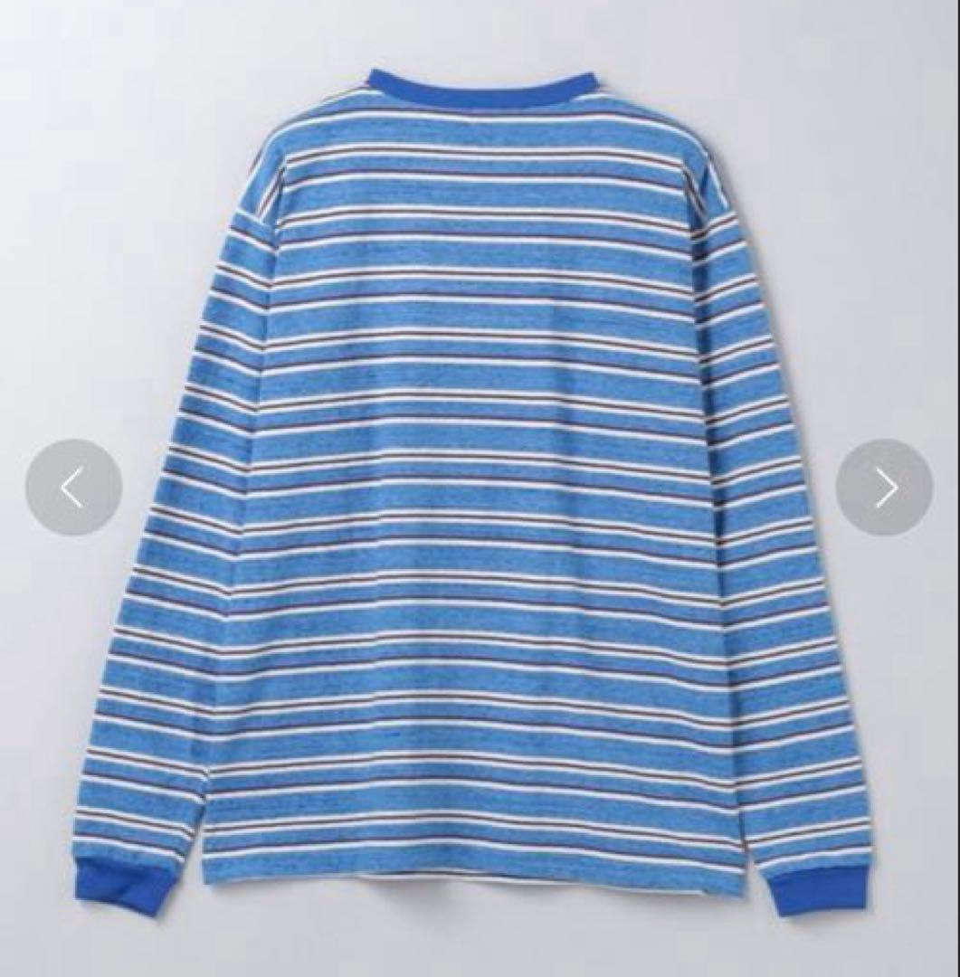 ＜6(ROKU)＞コットン ボーダー ロングスリーブTシャツ 25SS