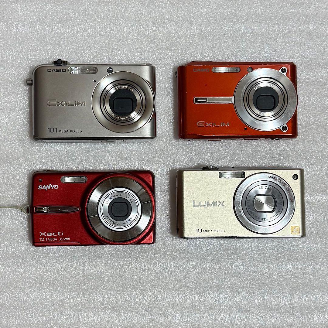 コンパクトデジタルカメラ 4台セット　通電確認済　ジャンク　まとめ売り　コンデジ