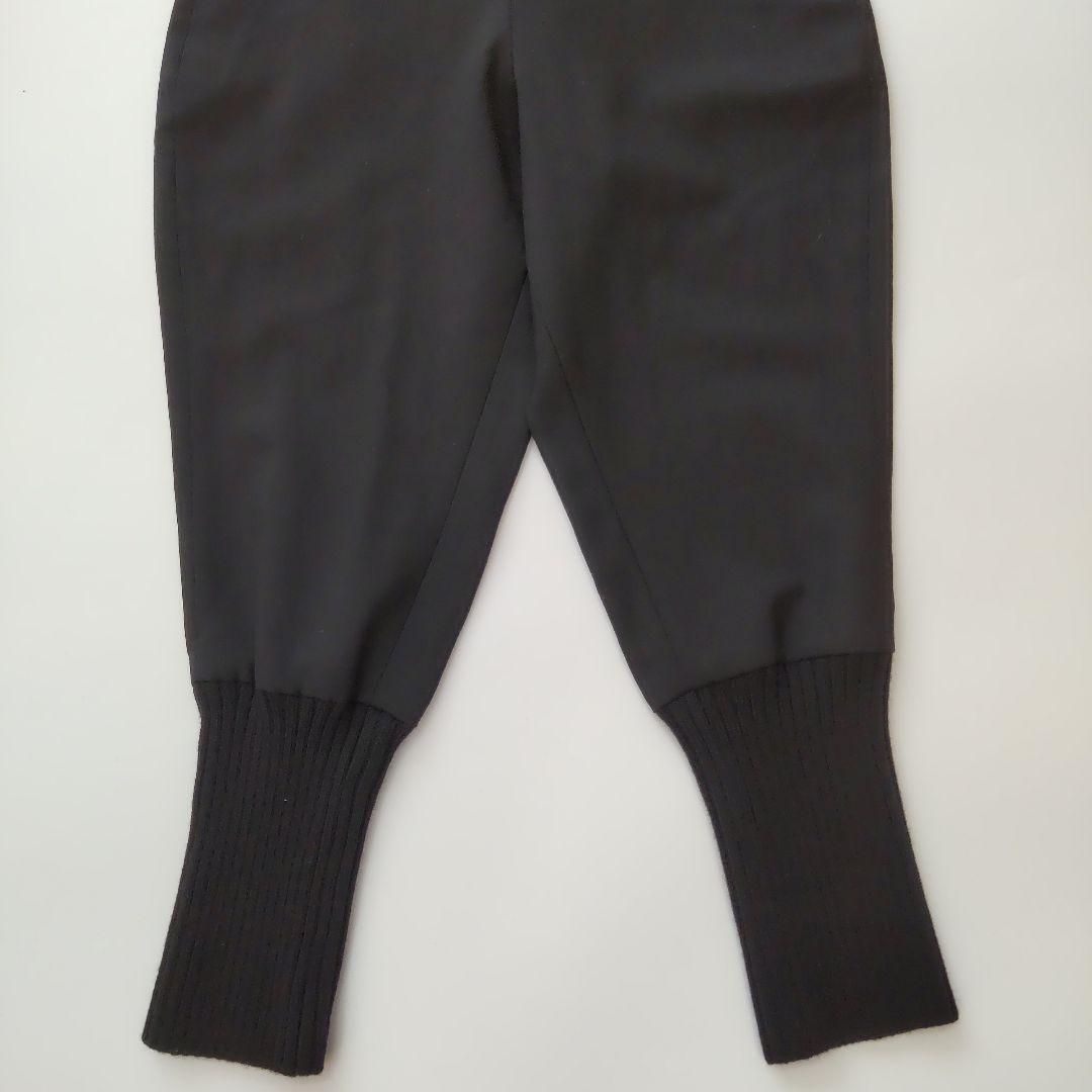 美品 ヨウジヤマモト サルエルパンツ モード 裾リブ ブラック ゆったり １