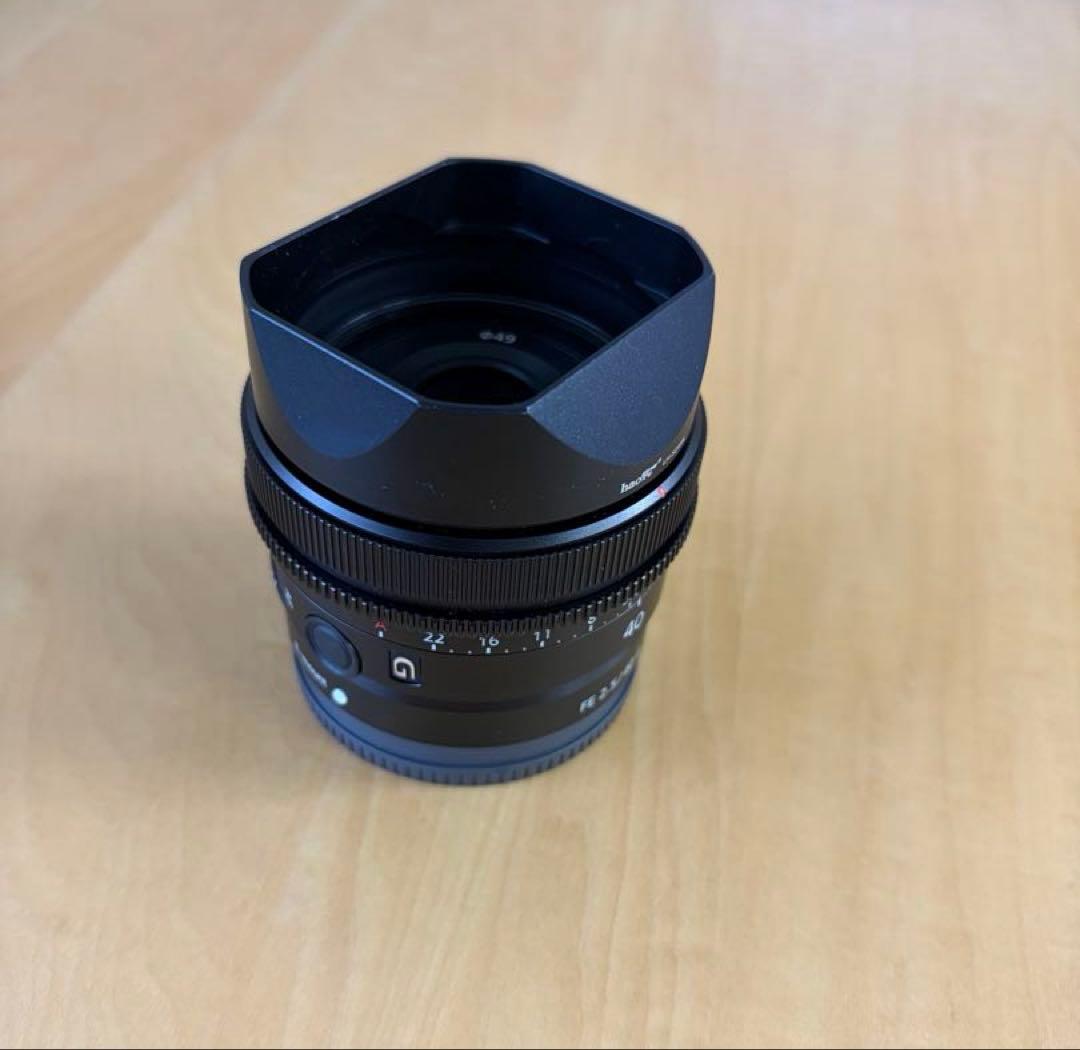 【超美品】SONY FE40mm F2.5G haogeレンズフード付