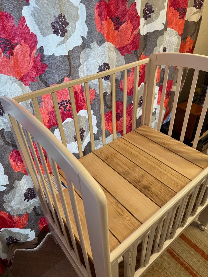 KATOJI ベビーベッド ハイポジションミニ アーチ ホワイト カトージ