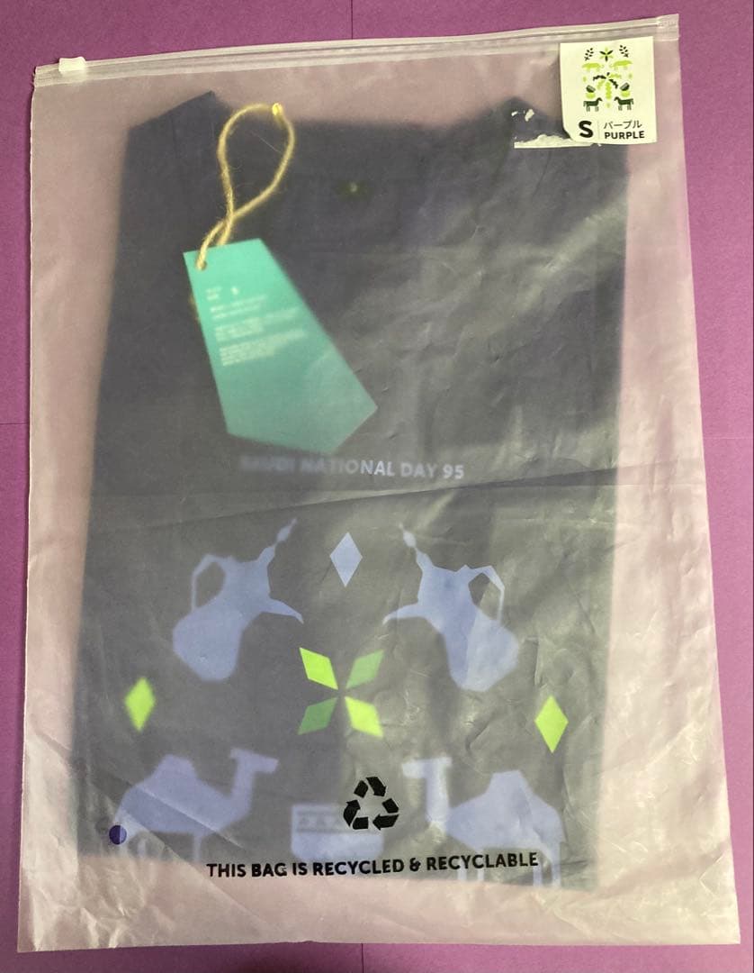 関西万博 サウジアラビア館 ナショナルデー Tシャツ Sサイズ 紫