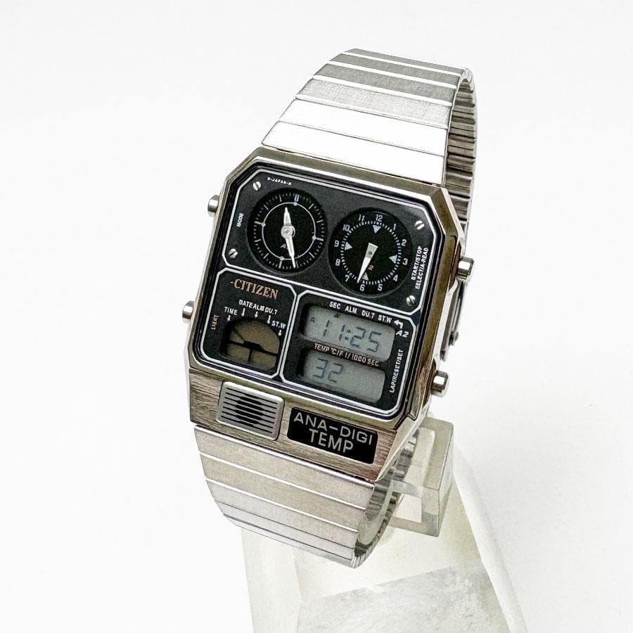 CITIZEN ANA-DIGI TEMP 腕時計 アナデジテンプ ブラック