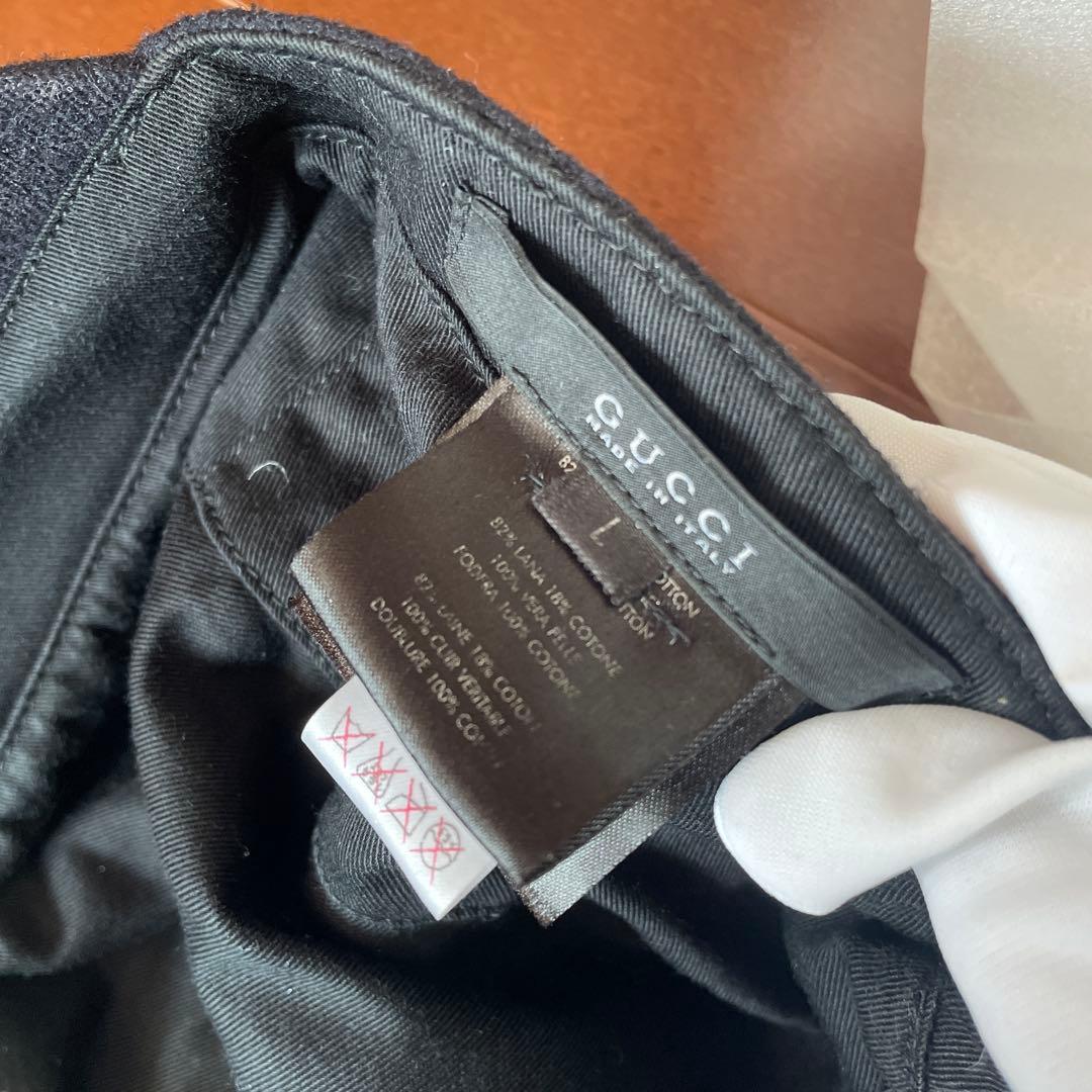 GUCCI ウールキャスケット ブラック