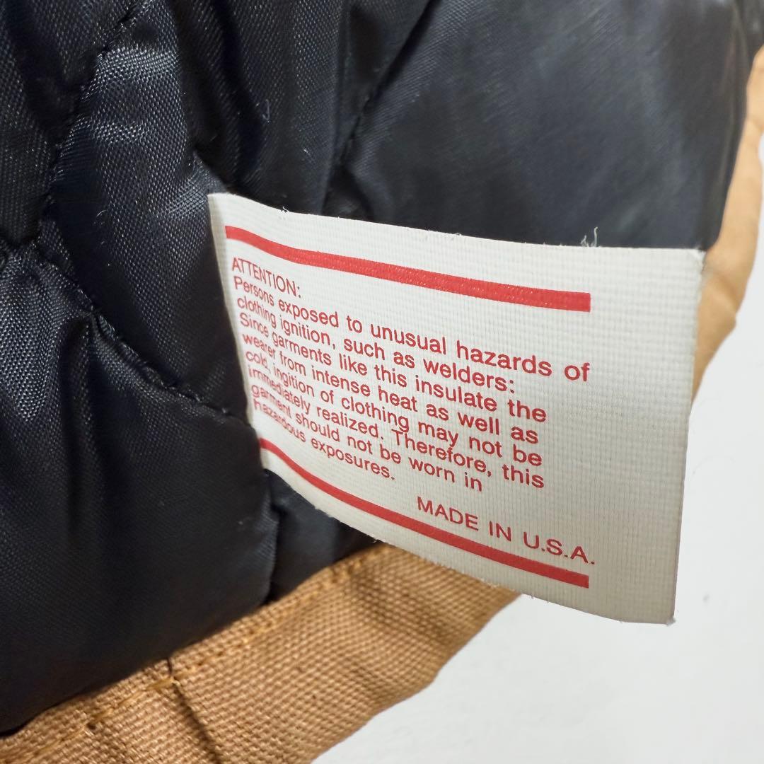 90's USA製 CAT キャタピラー 中綿ワークジャケット ダック地 L