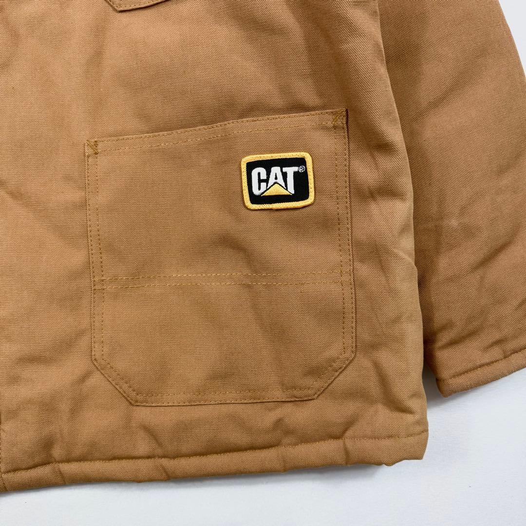 90's USA製 CAT キャタピラー 中綿ワークジャケット ダック地 L