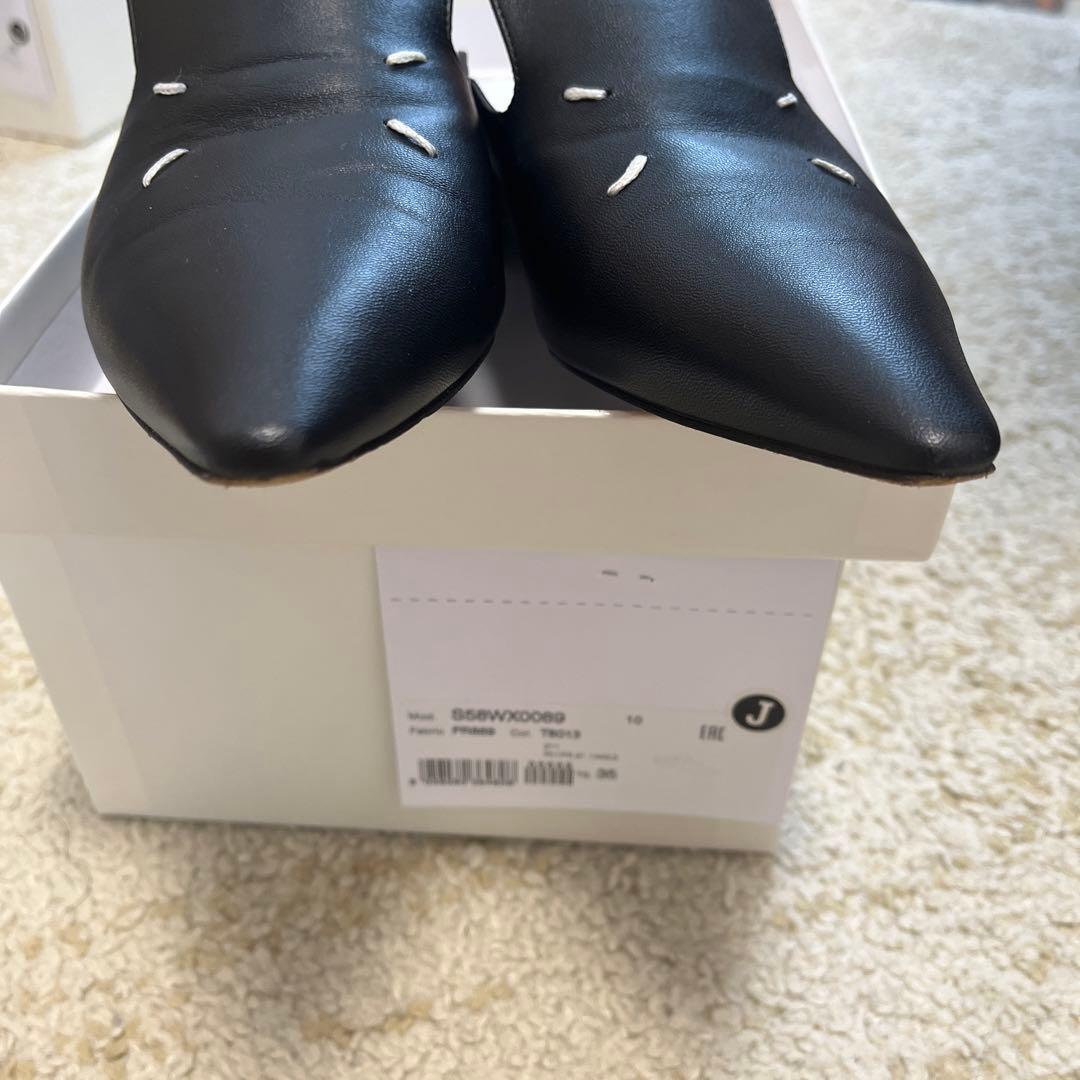 (*)様 Maison Margiela 4ステッチ Kiki 黒 サンダルミュ