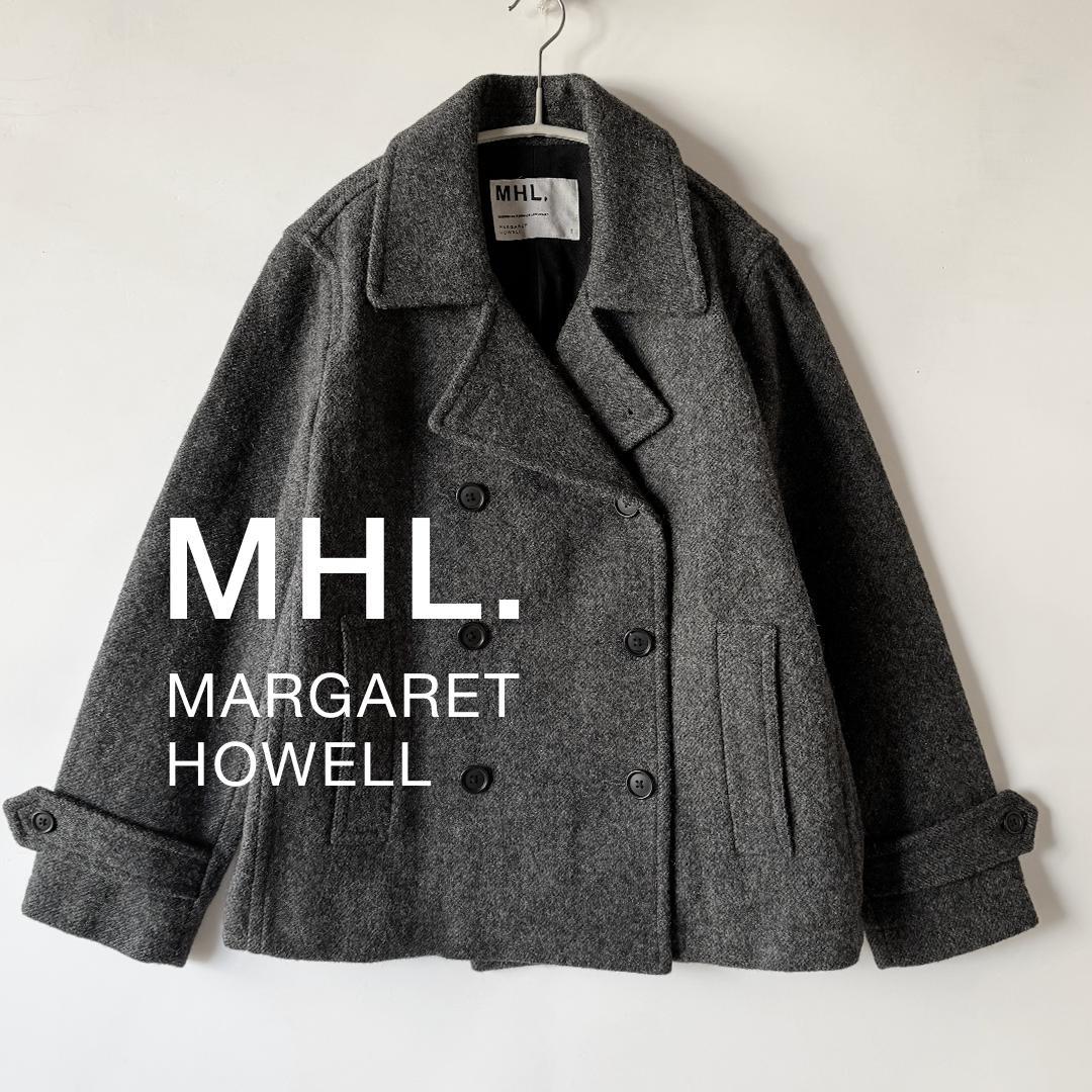 【美品】MHL. ショート ダブルブレスト コート ウール ジャケット
