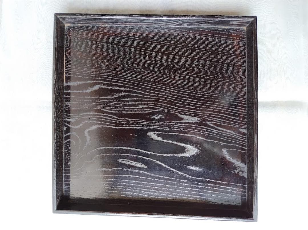 【当時物】大正　木製　角盆　会席膳　お膳　拾客揃　収納木箱付　骨董