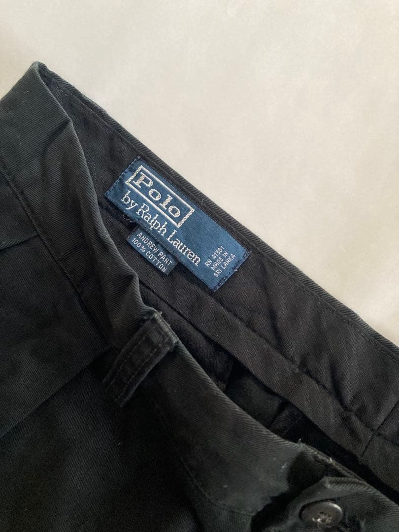 90s Ralph Lauren ラルフローレン チノパン ポロチノ ブラック