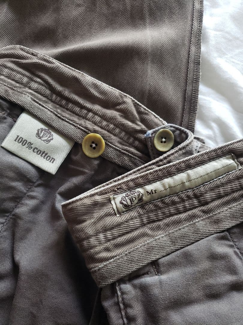 pt torino icon 01 05 ヘリンボーン カーゴパンツ トラウザー