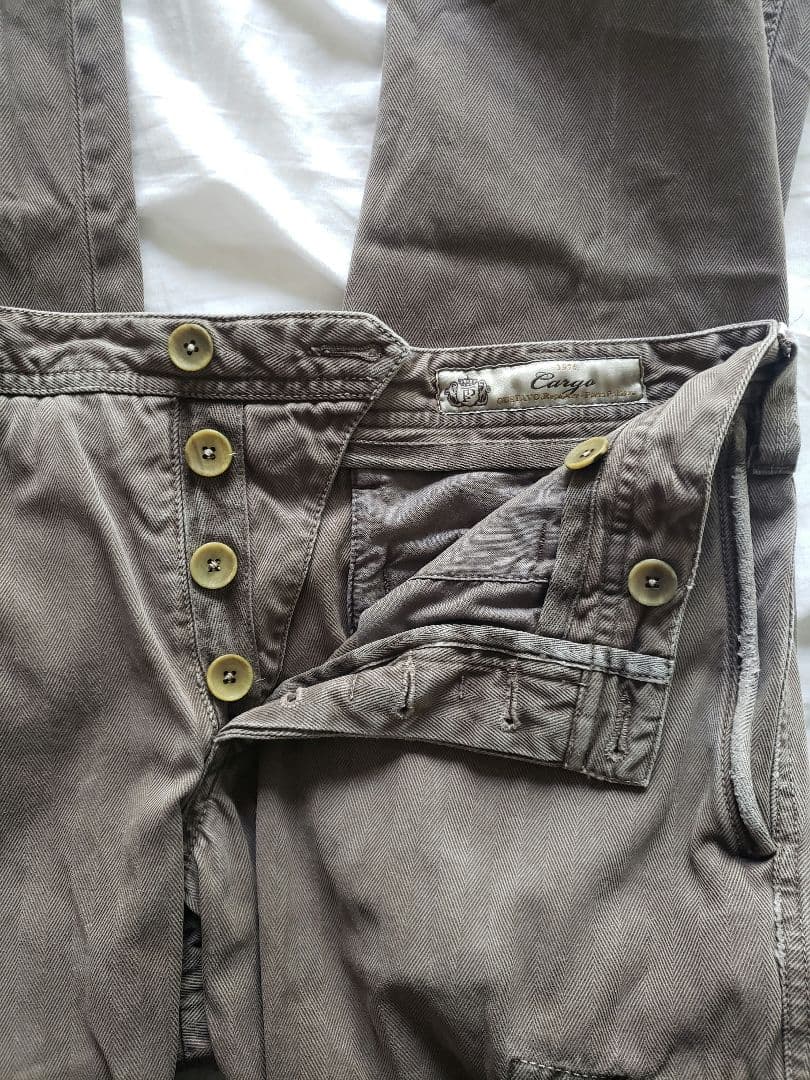 pt torino icon 01 05 ヘリンボーン カーゴパンツ トラウザー