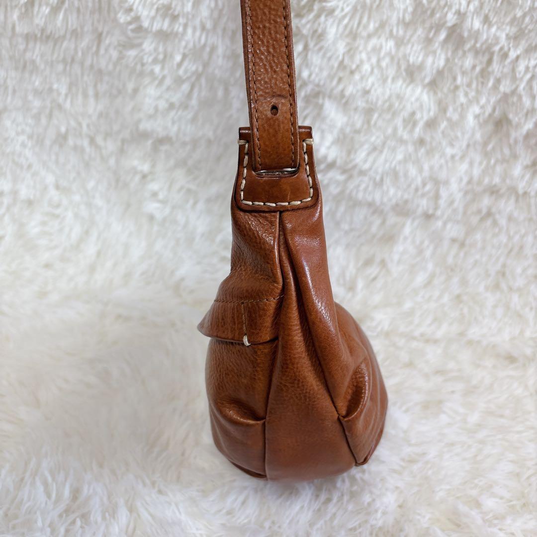 ⭐︎晴れの日さま専用です⭐︎ ゲンテン genten ボディバッグ シボ ブラウン