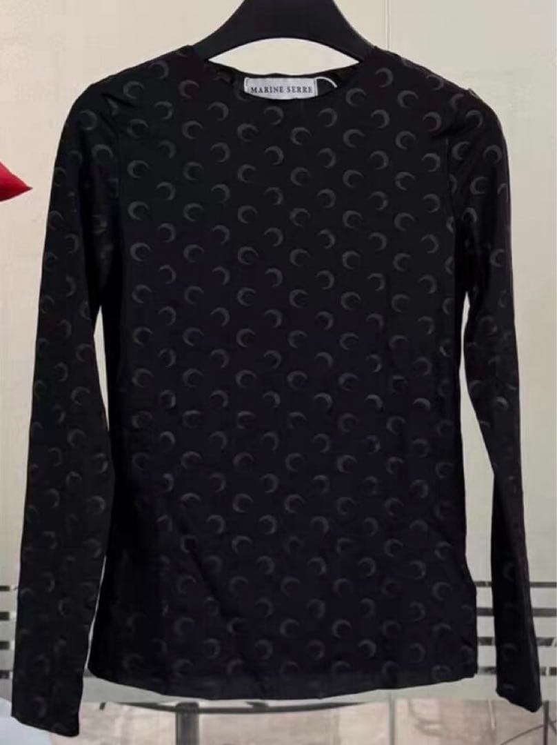 レディース Marine Serre マリーンセル ムーン トップス 黒 S