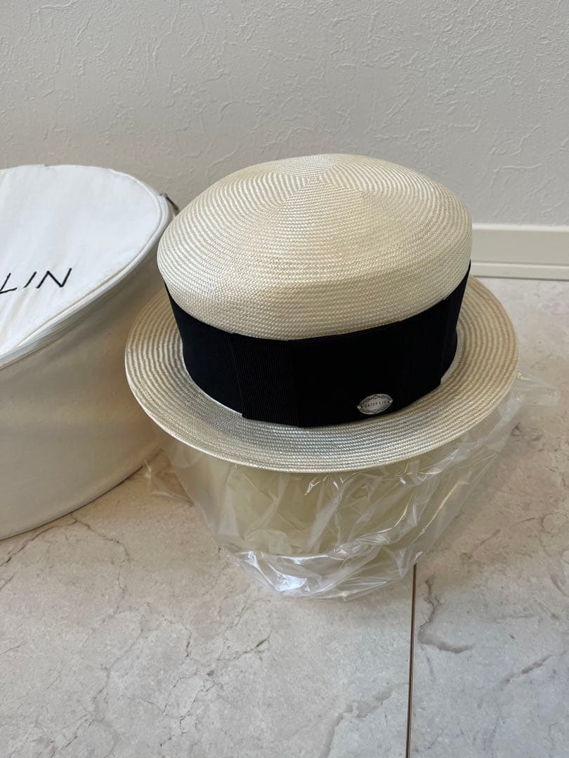 デイジーリン Coco II ココ リボン ハット カンカン帽 ケース付中古