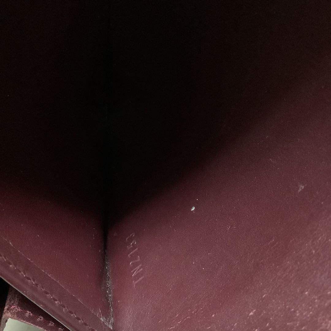 ルイヴィトン　Louis Vuitton ヴェルニ　ワインレッド 長財布