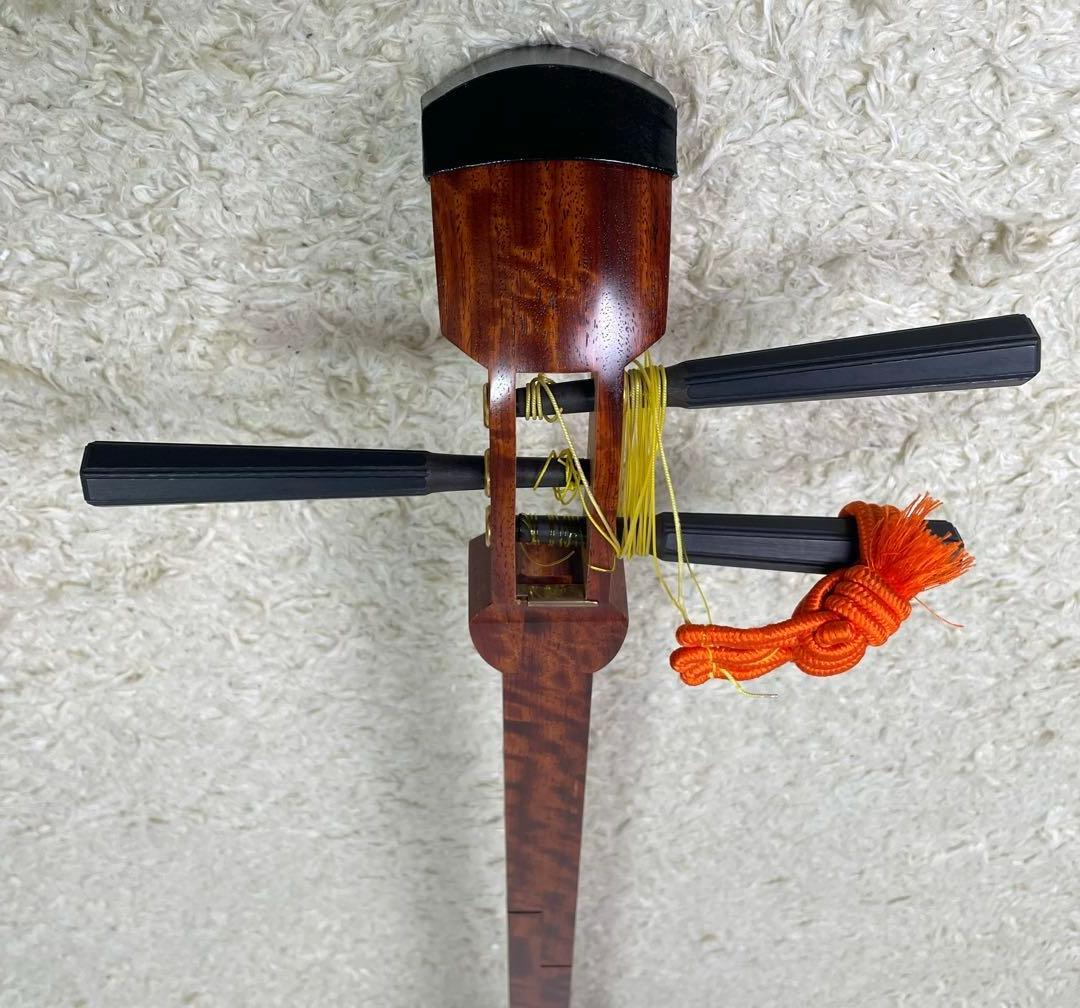 三味線 三つ折り本体と付属品セット