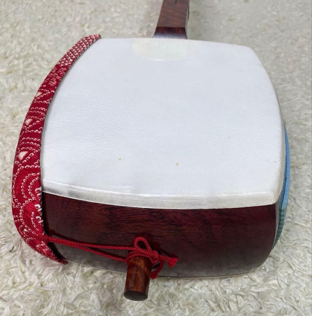 三味線 三つ折り本体と付属品セット