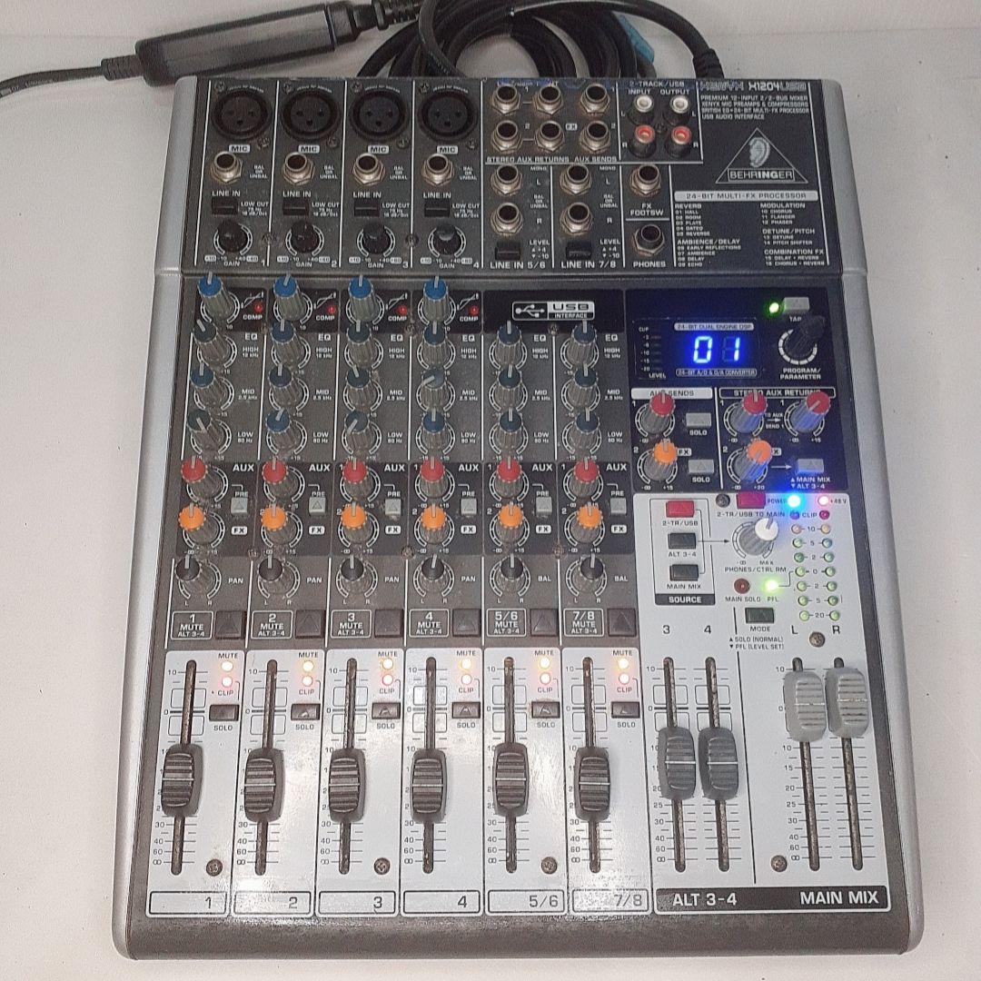 Behringer XENYX X1204USB アナログミキサー動作品