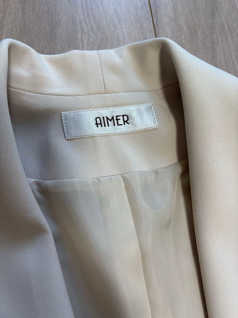 【美品】AIMER エメ　ショールカラージャケット