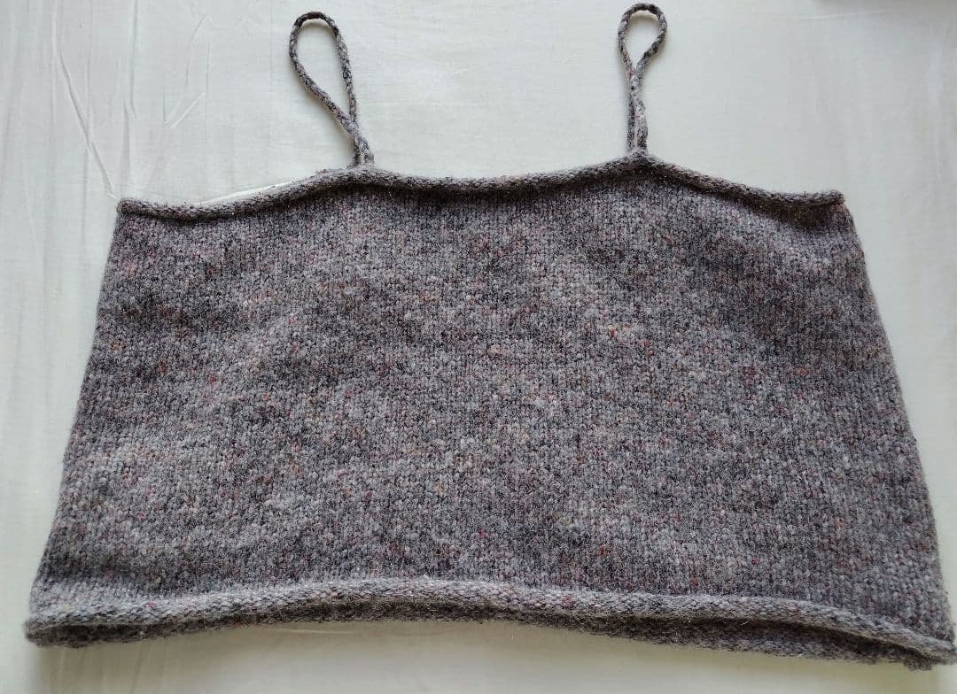 かぐれ カラーネップアルパカニットキャミソール
