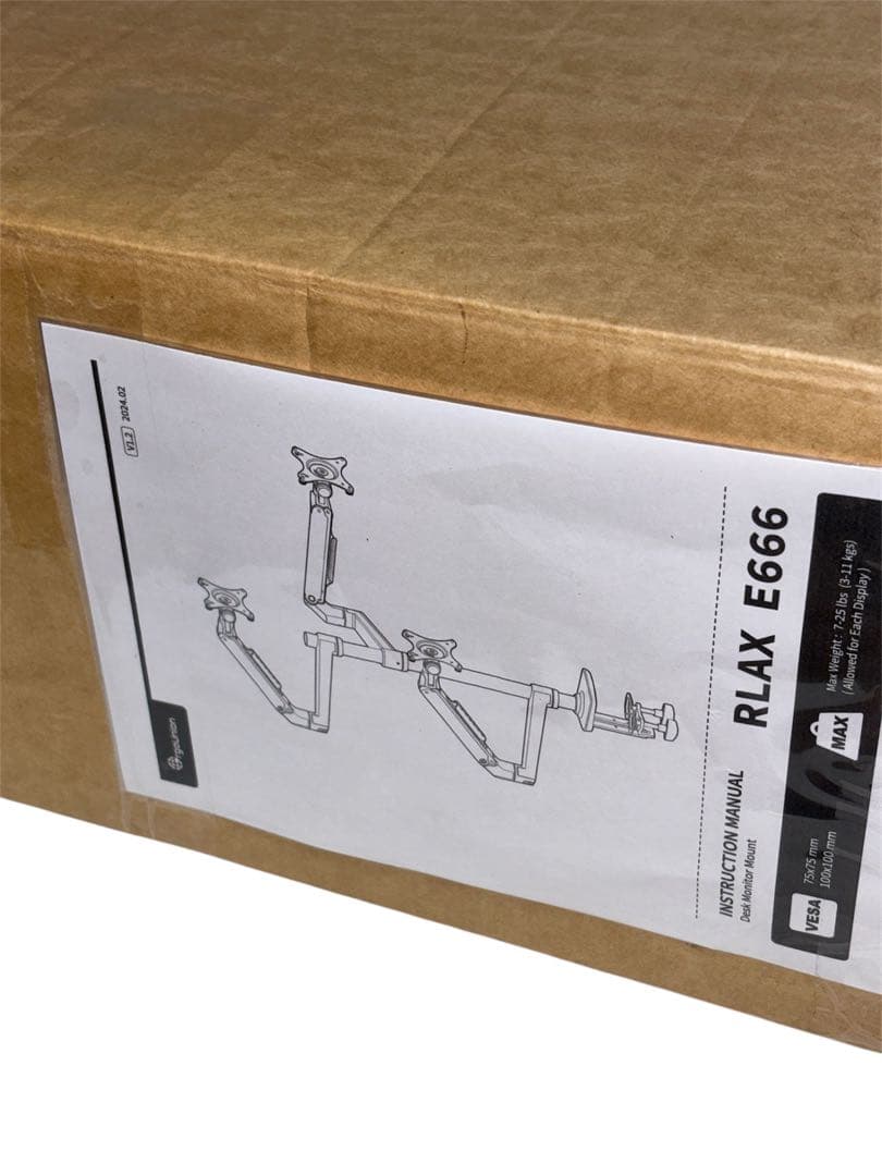 ERGOUNION RLAX E666 モニターアーム 未使用品