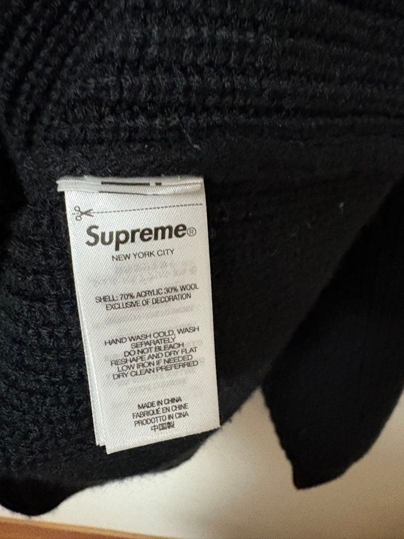 トップス M supreme small box polo sweater black