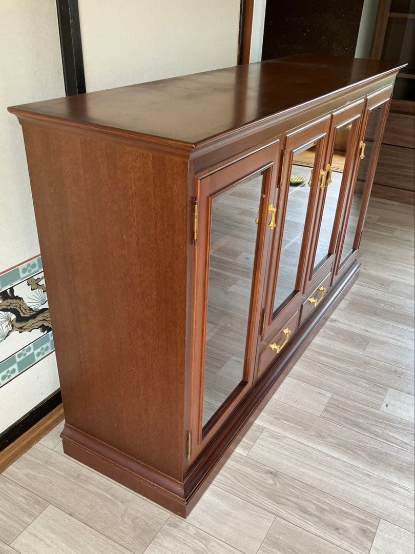 マルニ木工 地中海ロイヤルシリーズ サイドボード キャビネット カップボード